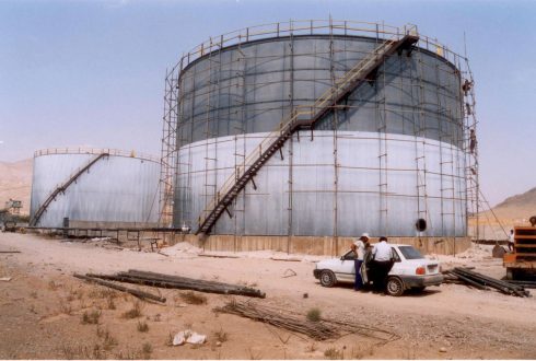 شرکت سیمان آبیک احداث  دو دستگاه مخزن PC