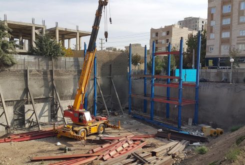 استراکچر سالن همایش شهرداری بومهن