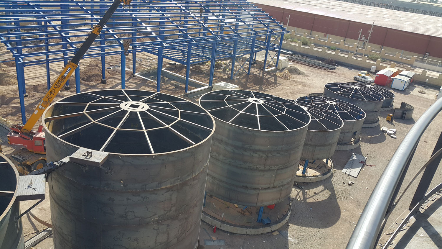 پروژه احداث 25 دستگاه مخزن شرکت افزون روان فرآیند gallery