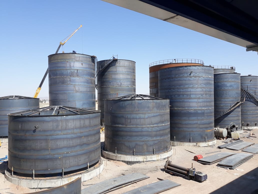 پروژه احداث 25 دستگاه مخزن شرکت افزون روان فرآیند gallery