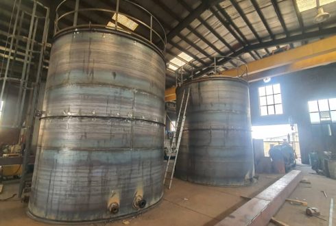 ساخت مخازن ذخیره MEG شرکت بهتام روانکار ( توتال سابق )